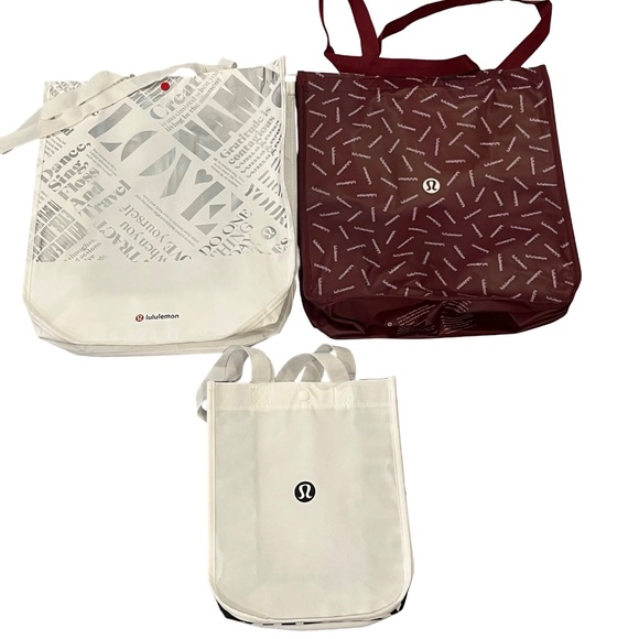 15pc Lot Reusable Shopping Tote Bags Lululemon Lily Pulitzer Vineyard Vines Plus - Picture 2 of 12